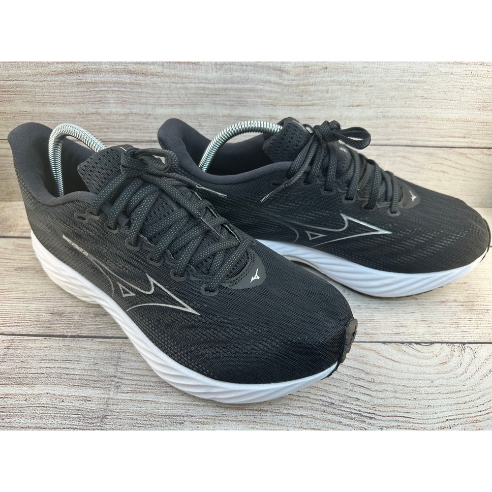 Mizuno Wave Rider 28 Sneaker Running Shoes Men's 10.5 Black Low Top *CLEAN*
